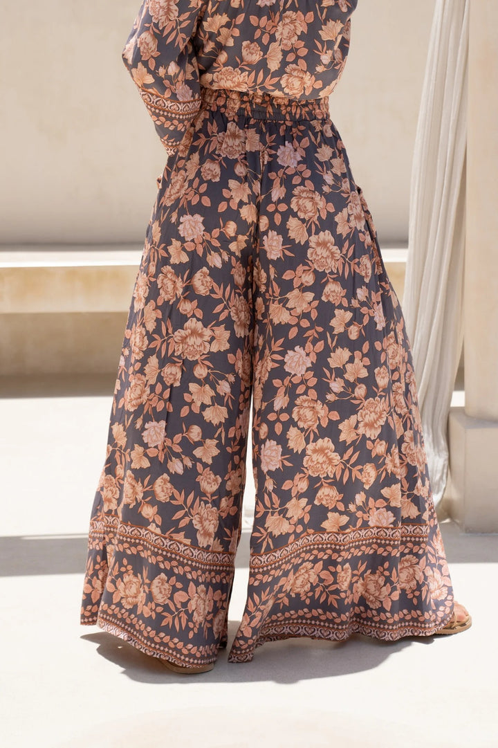 Multi Paper Bag Waistband Printed Trousers