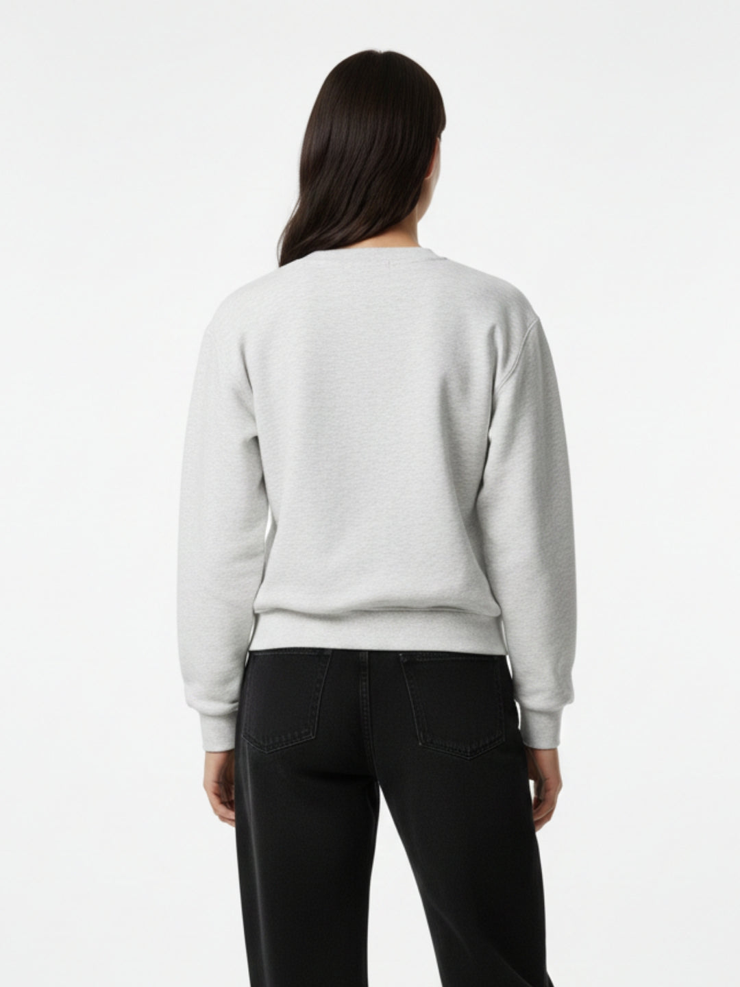 White Graphic Printed Oversized Sweatshirt