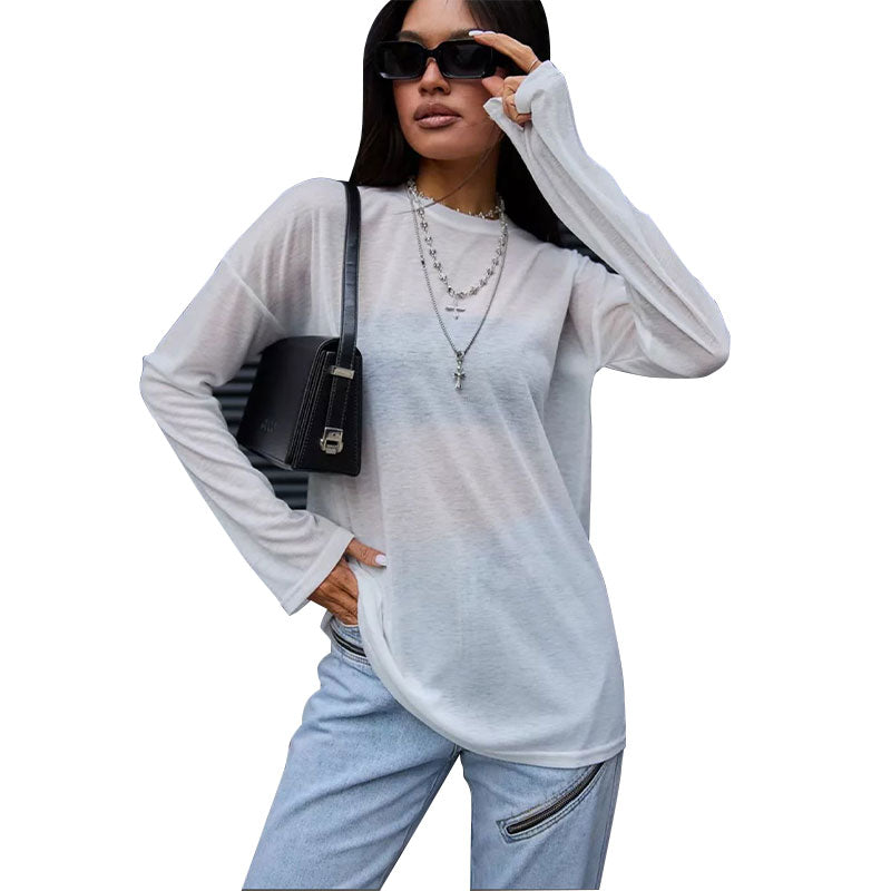 White Drop Sleeves Oversized