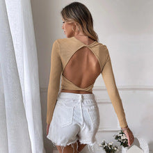 Khaki Full Sleeved Knit Top