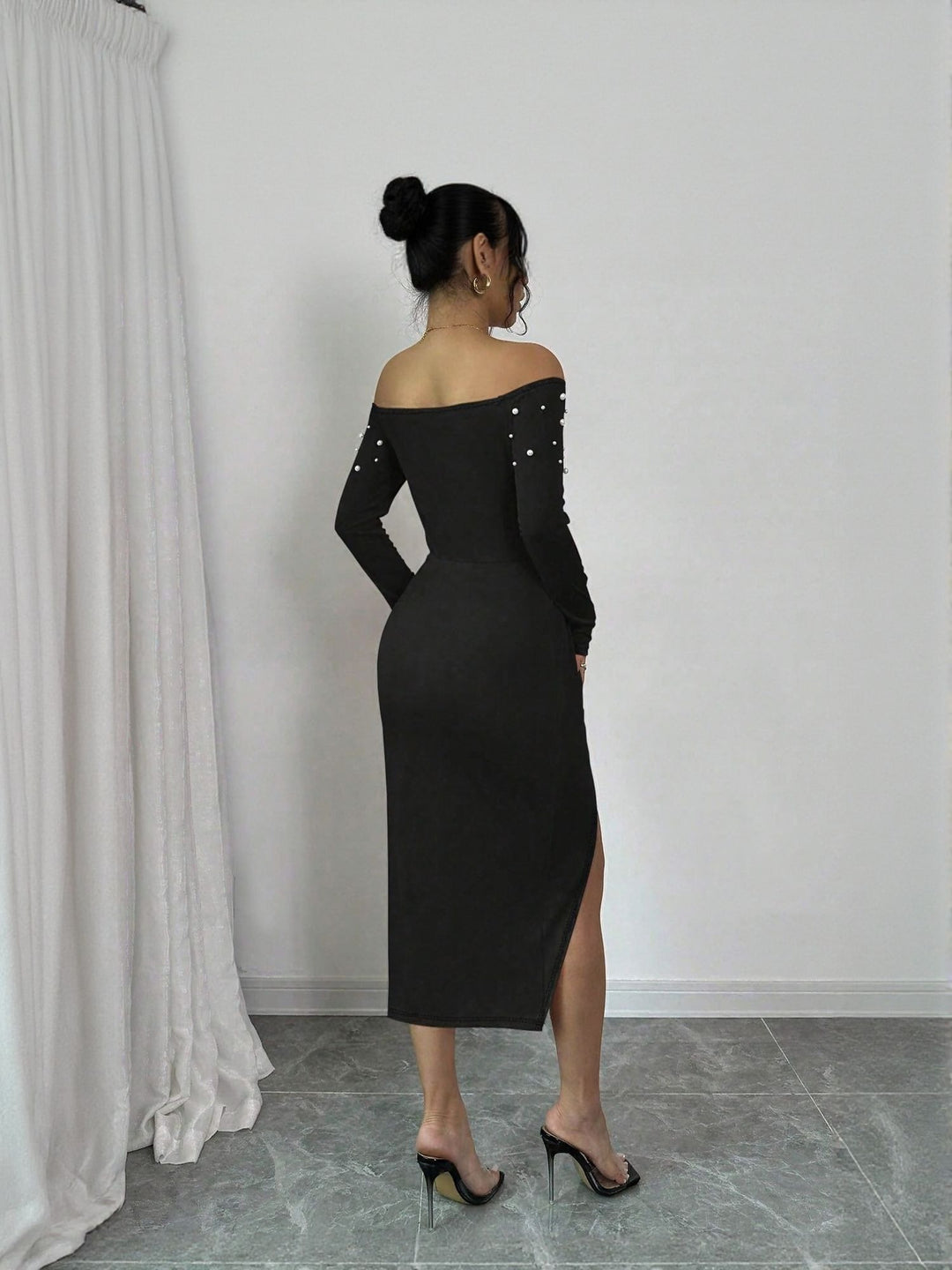 Black Off Shoulder Dress