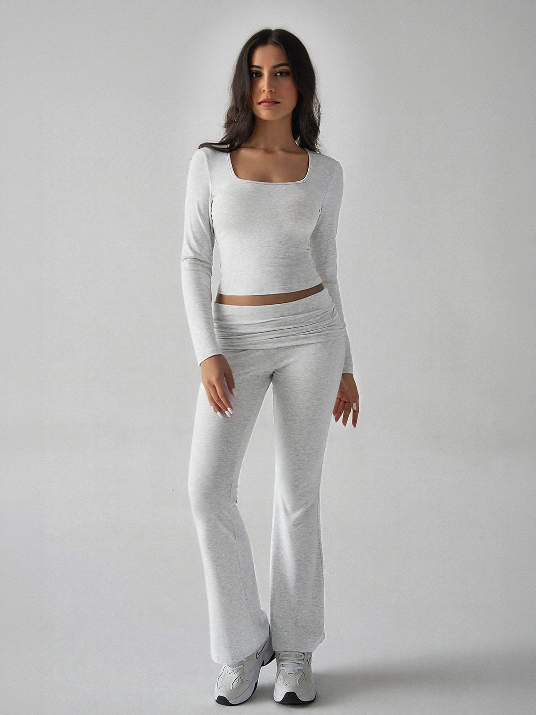 T-Shirt And Legging Grey Co-Ord Set