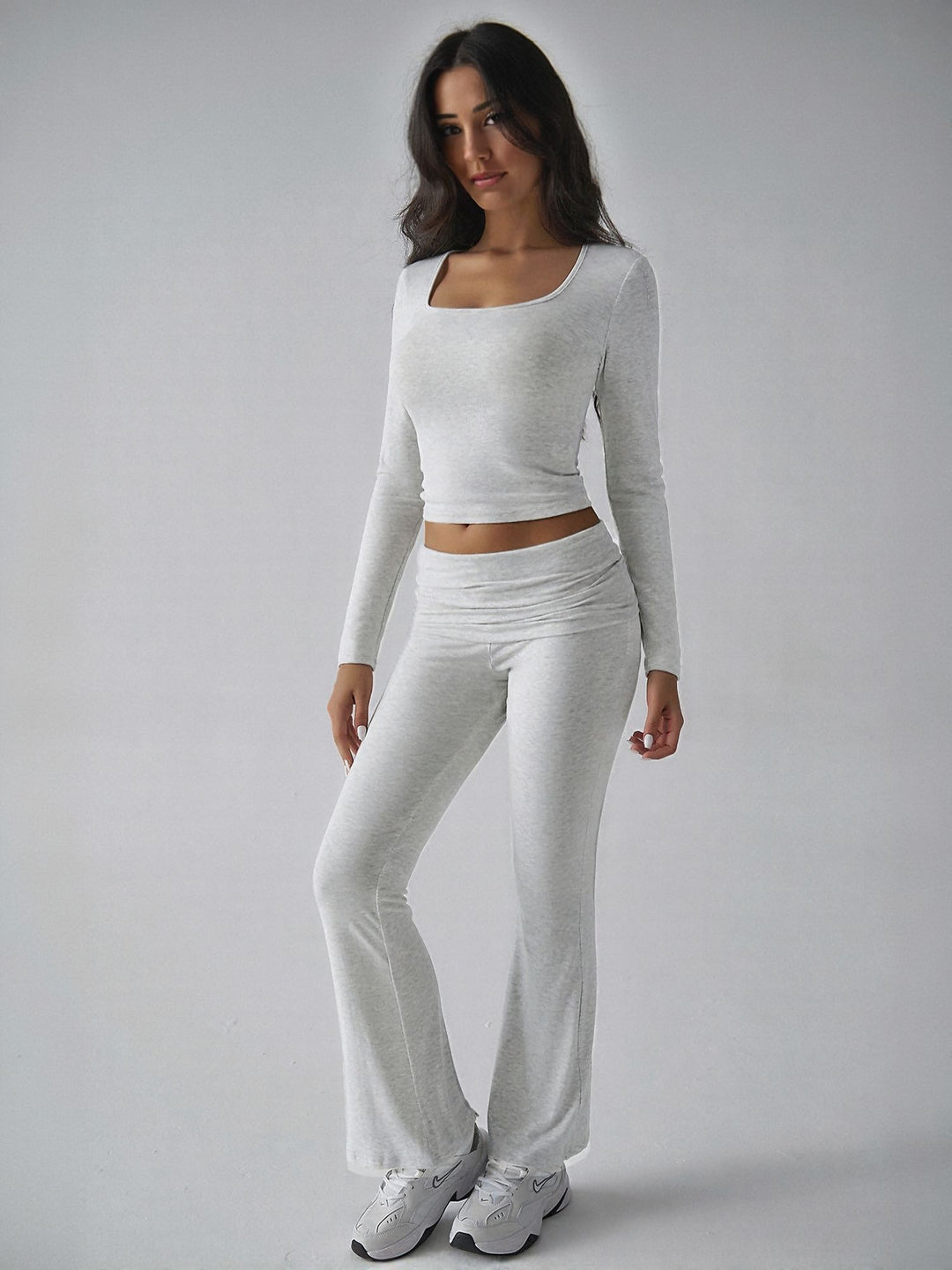 T-Shirt And Legging Grey Co-Ord Set