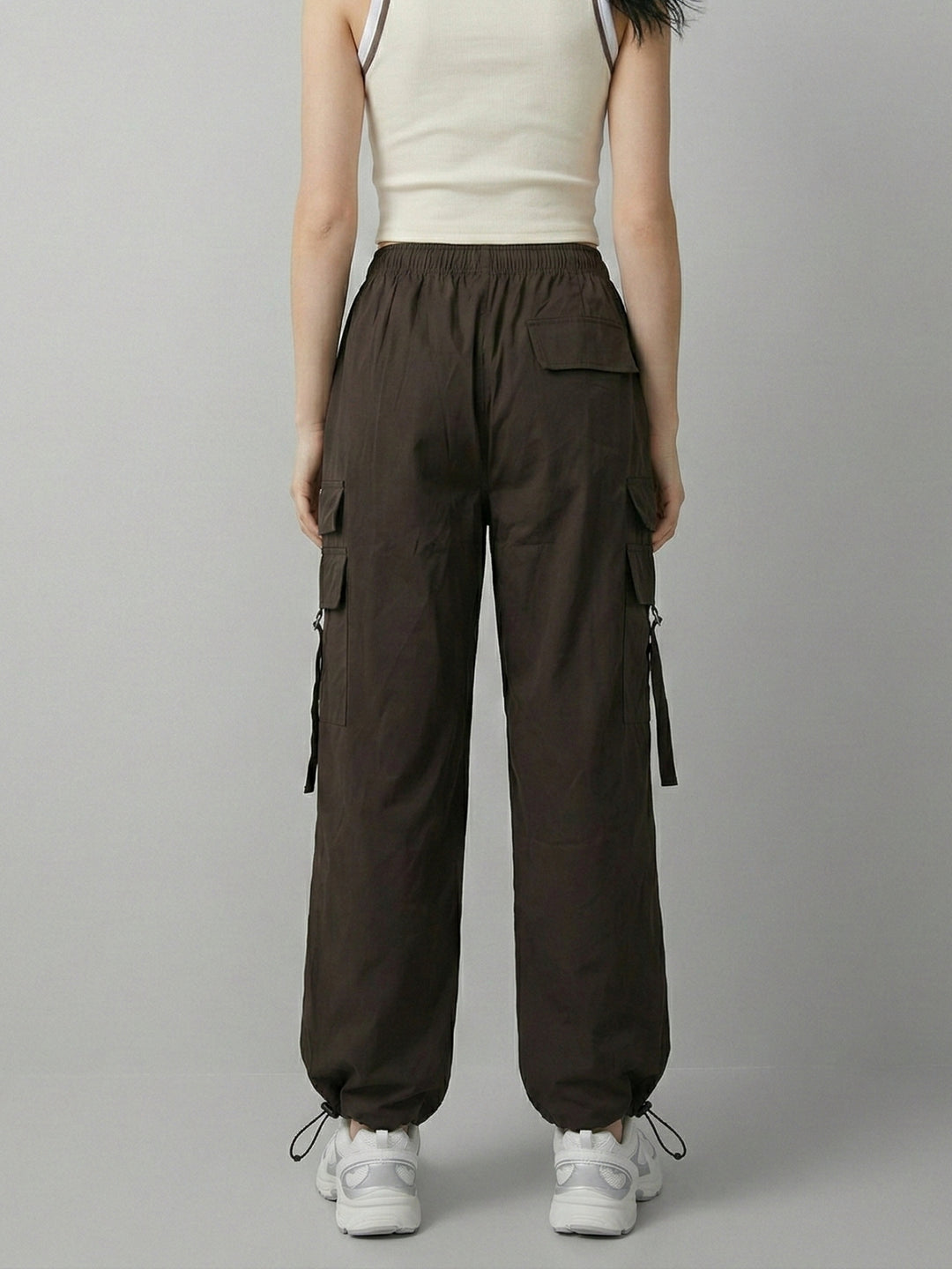 Brown Cargo Pocket Detail Pant