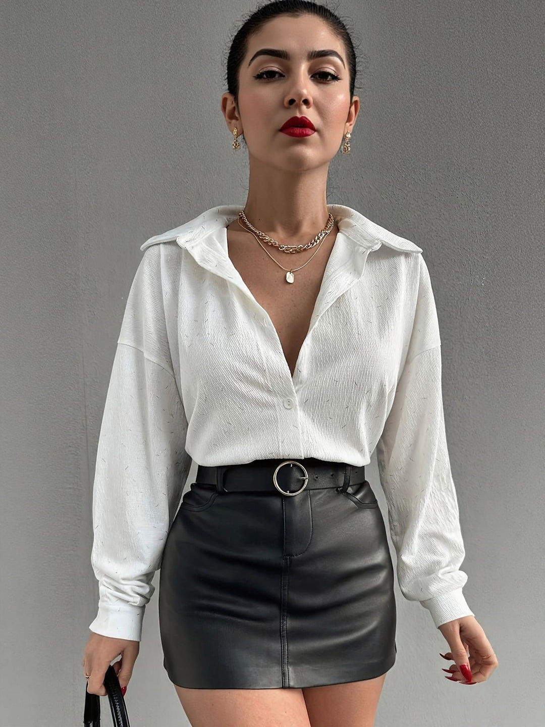 White Longline Shirt