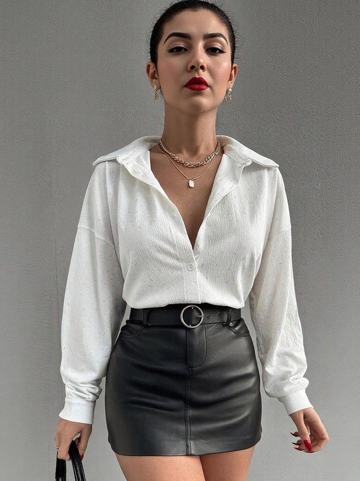 White Longline Shirt