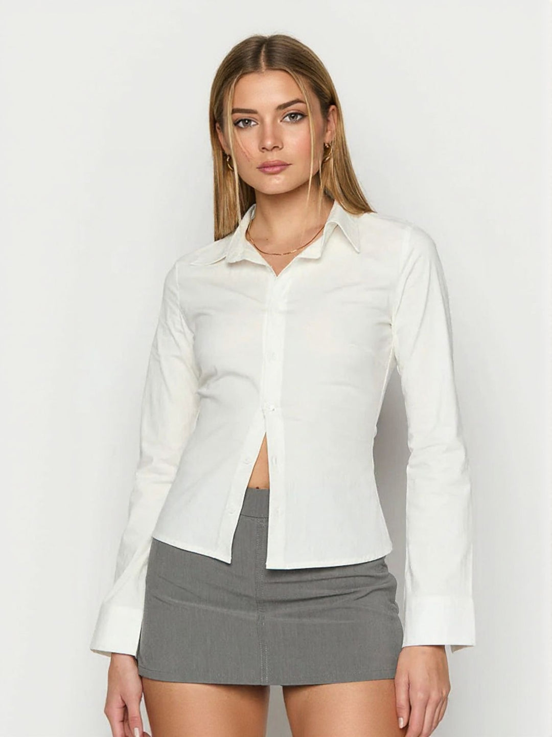White Fitted Shirt