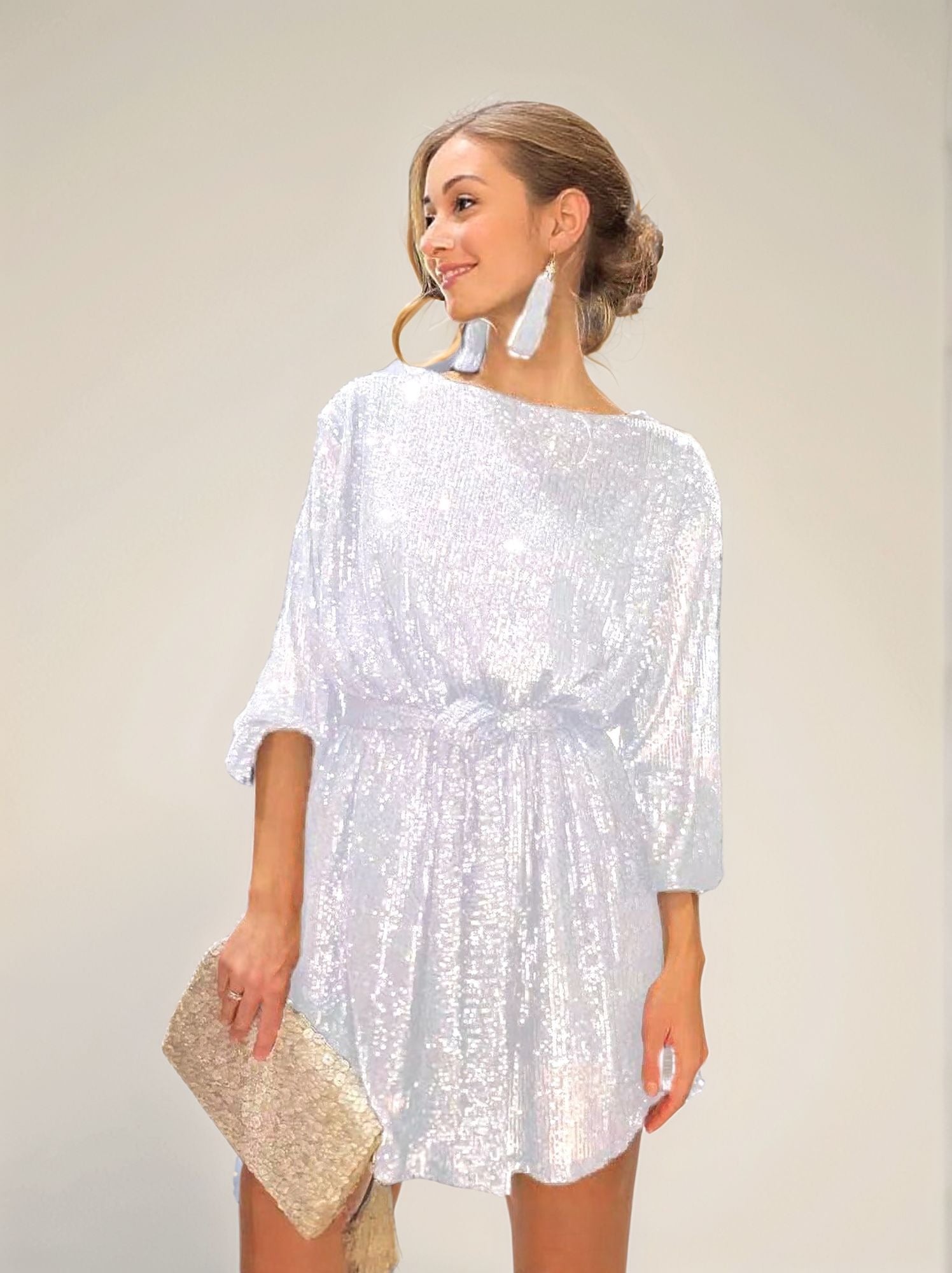 White Mini Party Dress