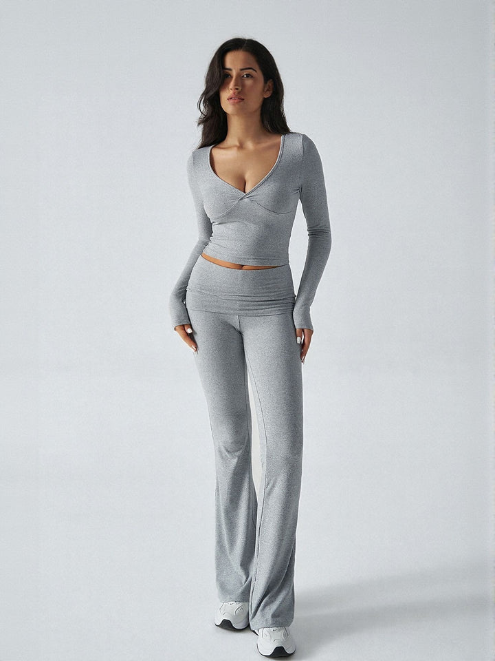 Grey T-Shirt And Legging Co Ord Set