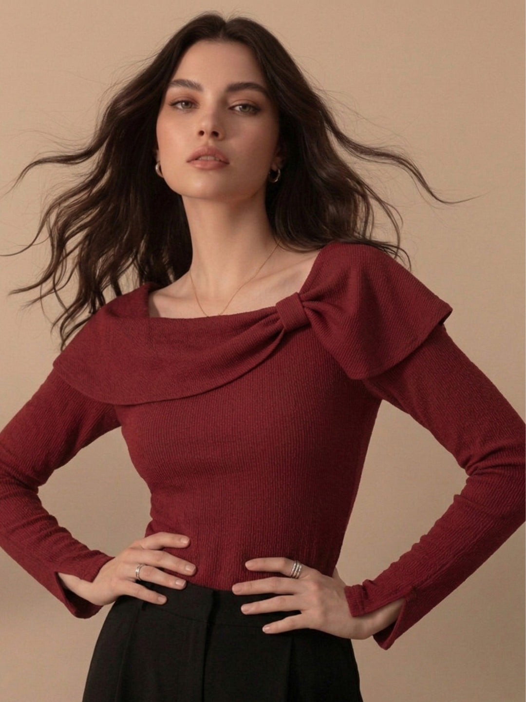 Red Side Bow Top