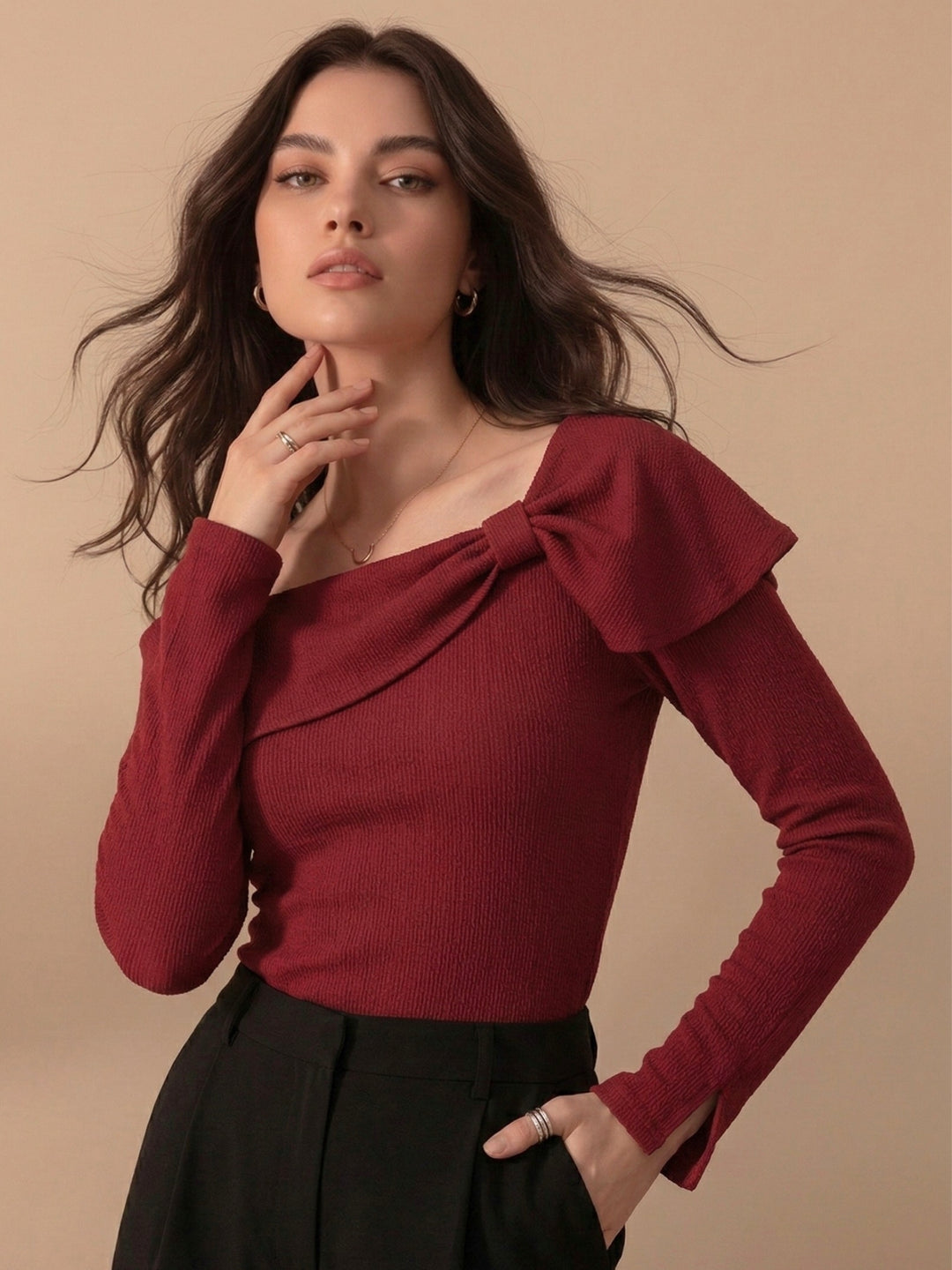 Red Side Bow Top