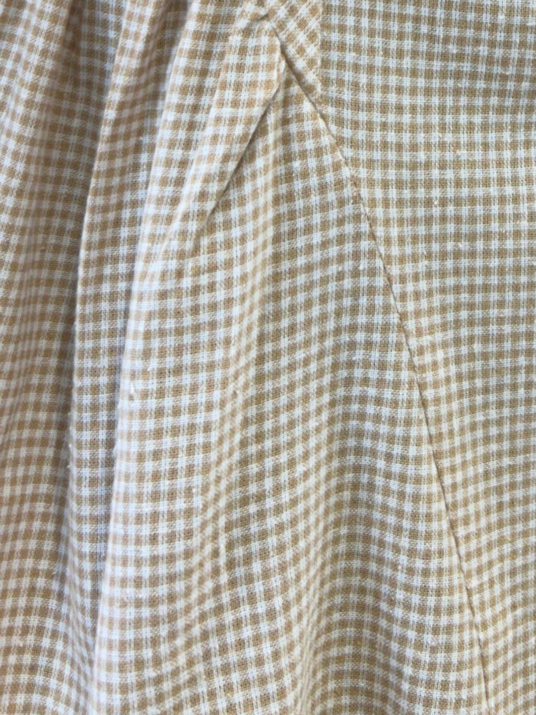 Multi Mini check dress with flared skirt.