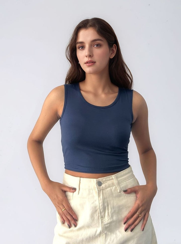 Blue Basic Tank Top