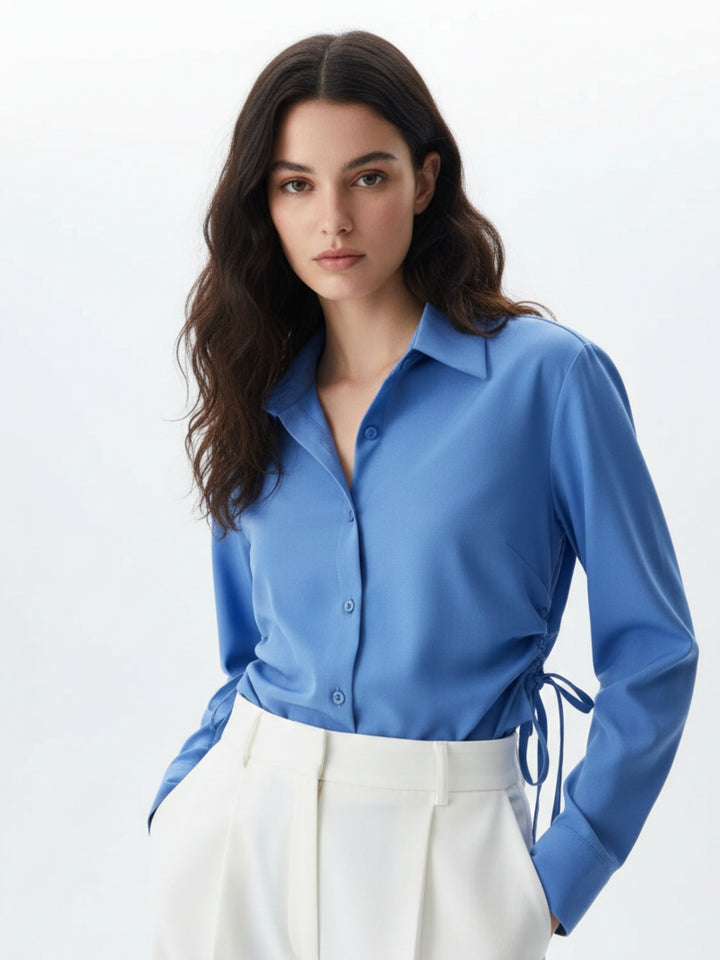Blue Full Sleeve Front Buttoned Shirt