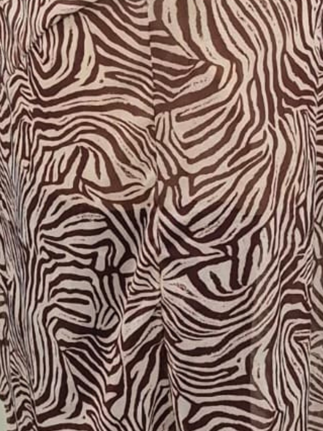 Animal Print Assymetrical Hemline Midi Skirt