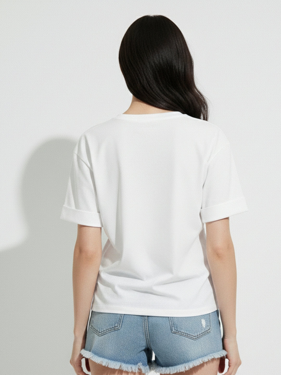 White Graphic Print Tshirt