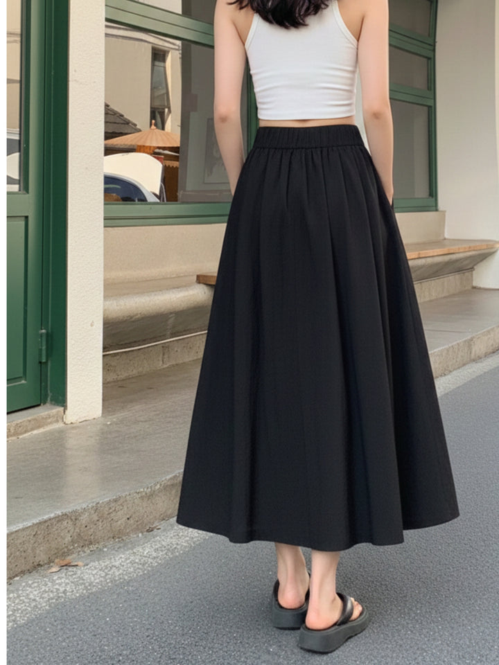 Black Flared Skirt