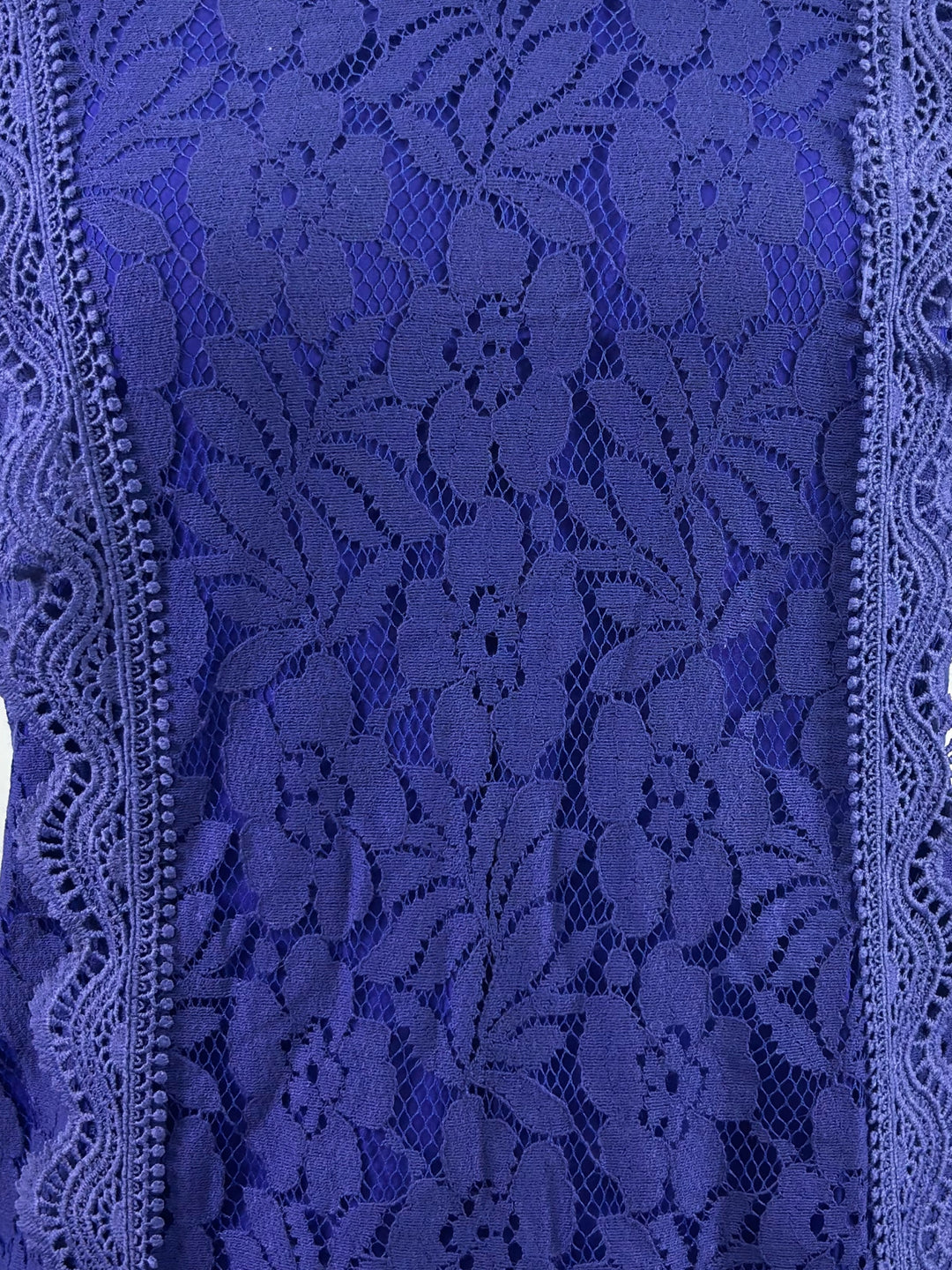 Blue Sleeveless Textured Blouson