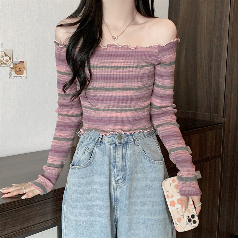 Multi Scallop Hem Knit Top