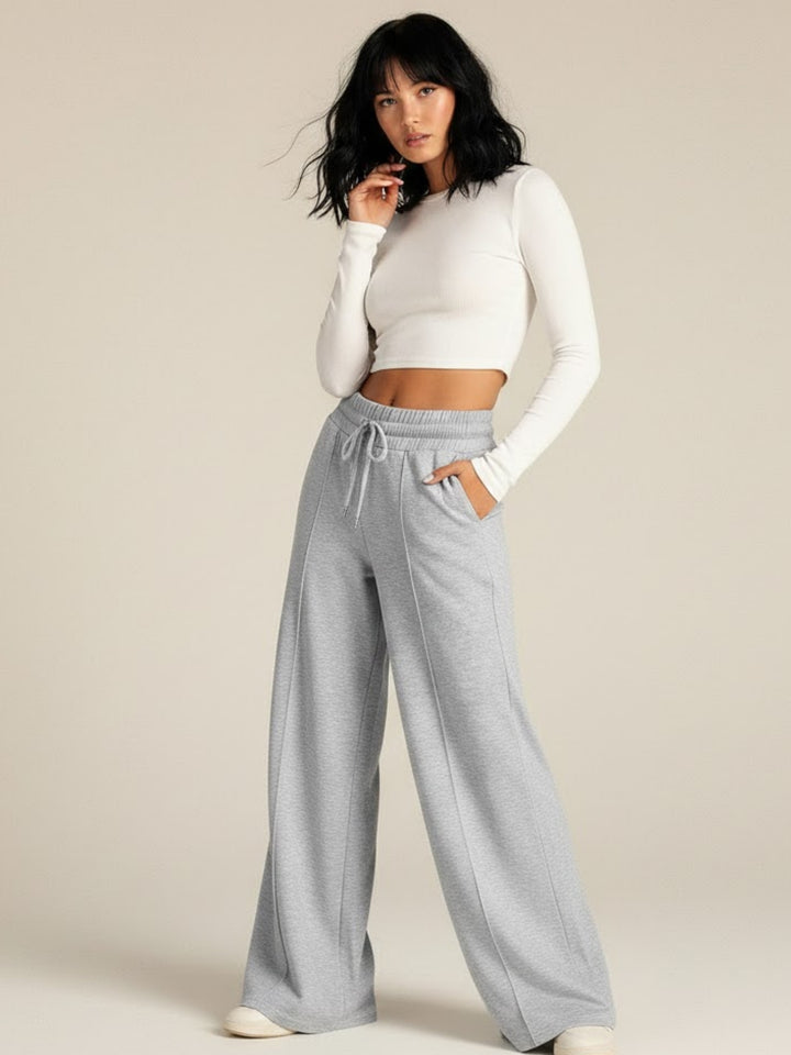 Grey Pull On Sweat Pants