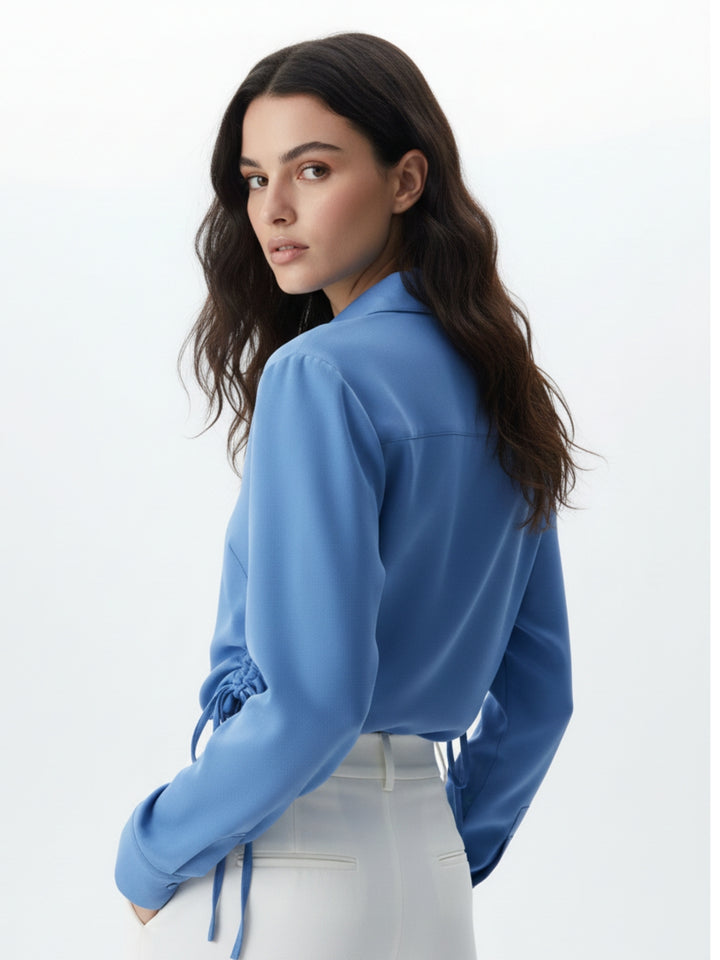 Blue Full Sleeve Front Buttoned Shirt