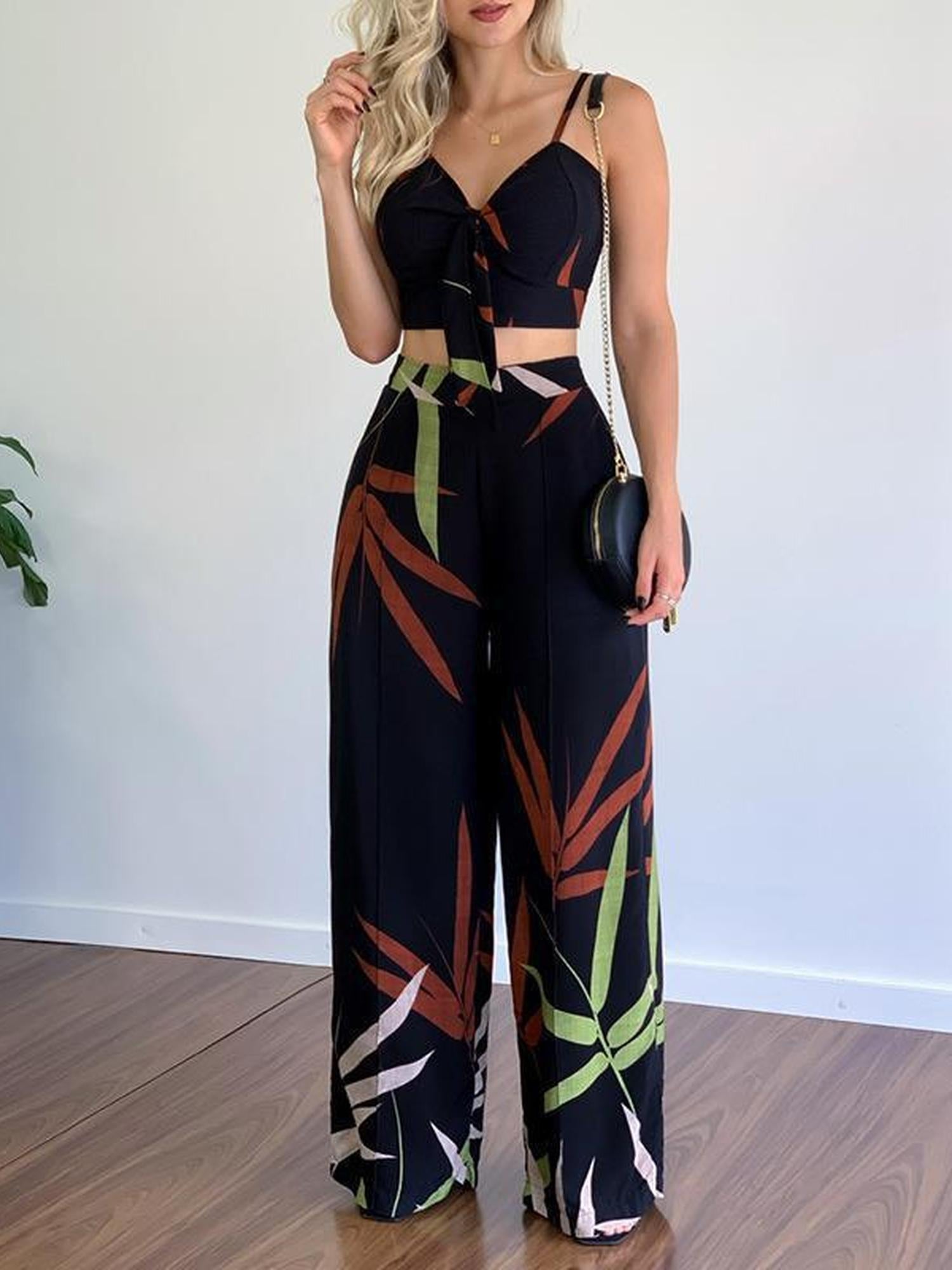 Black Geometric Patterned Co-Ord Set