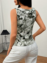 Grey Ruffle Hem Sleeveless Top
