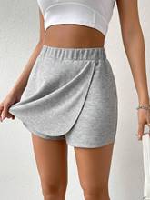Grey Elasticated Waist Band Skort