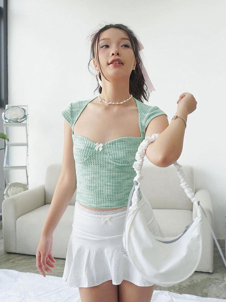 Sweetheart Neckline Top