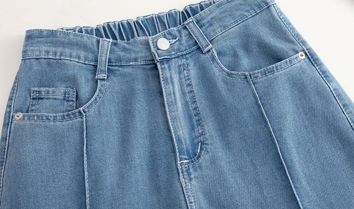 Blue Straight Fit Pin-Solid Jeans