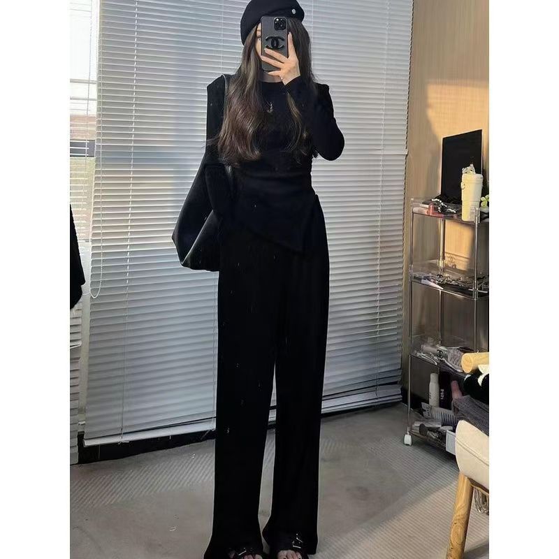 Black Knit Co-Ord Set