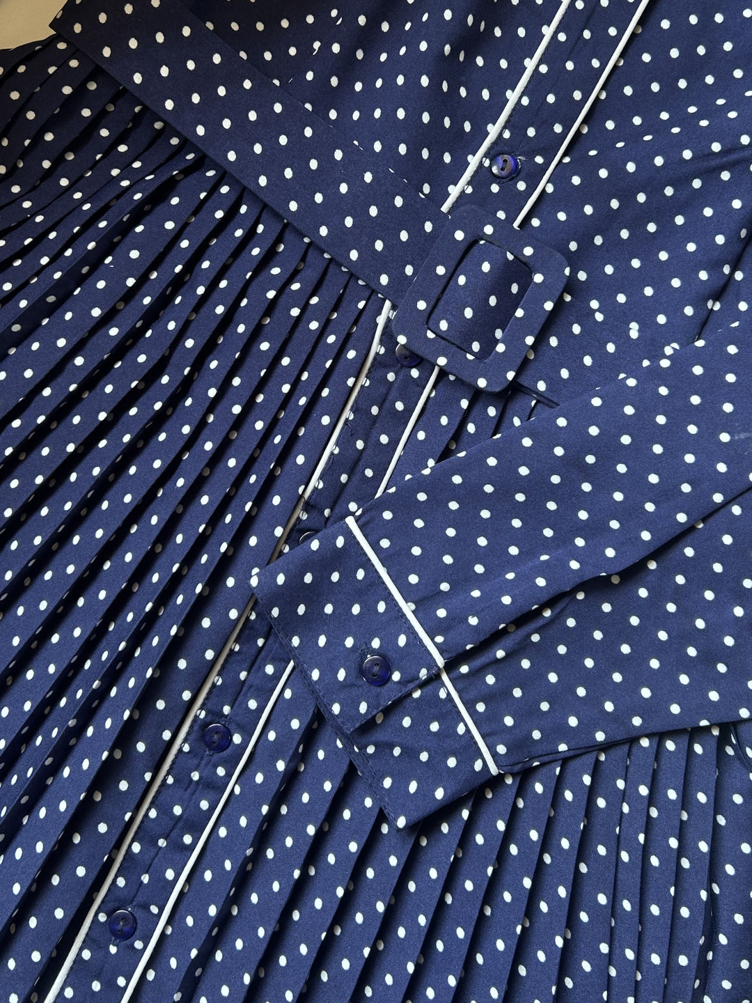 Navy Blue Long Shirt Dress