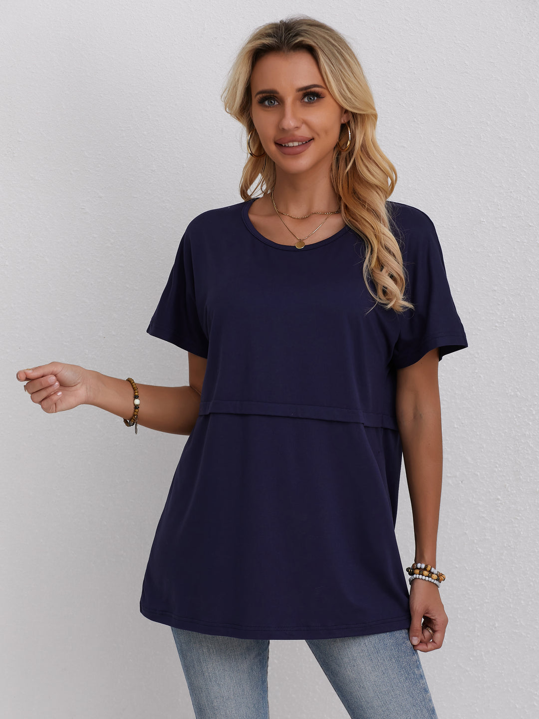 Navy Blue Over Sized T-Shirt