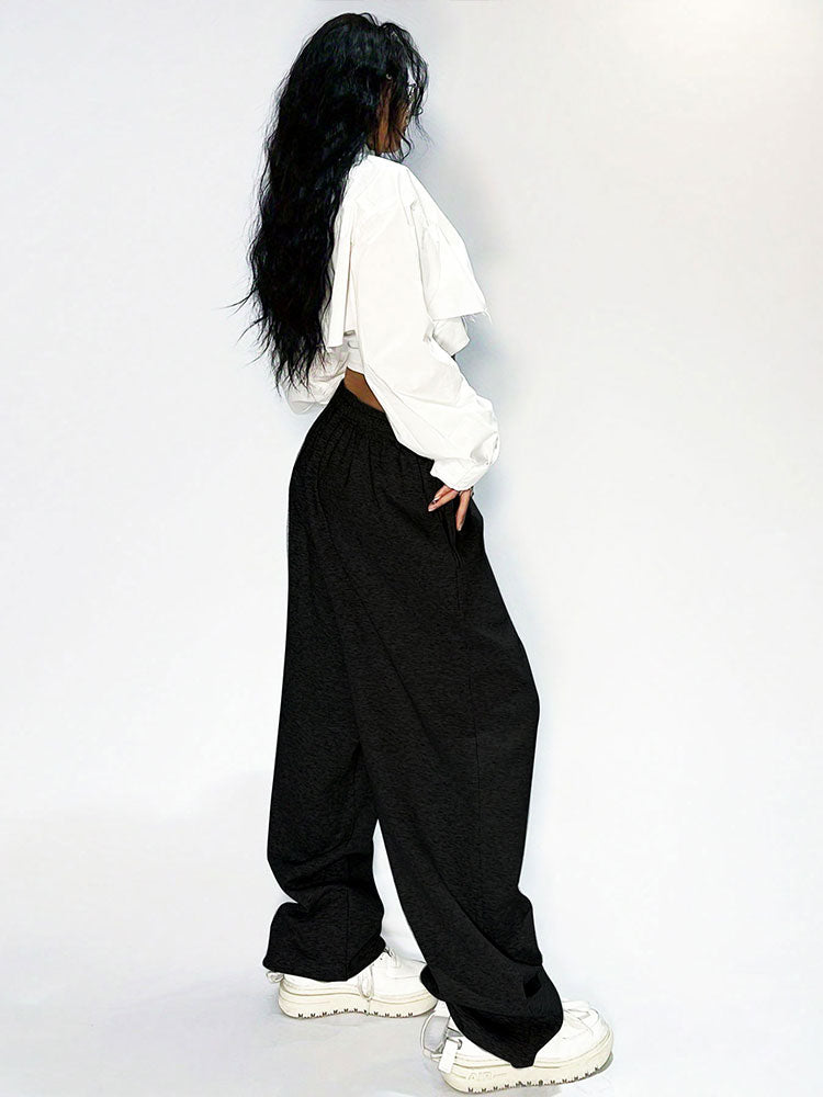 Black Pull On Sweatpants