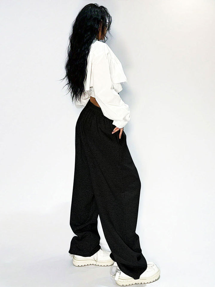 Black Pull On Sweatpants