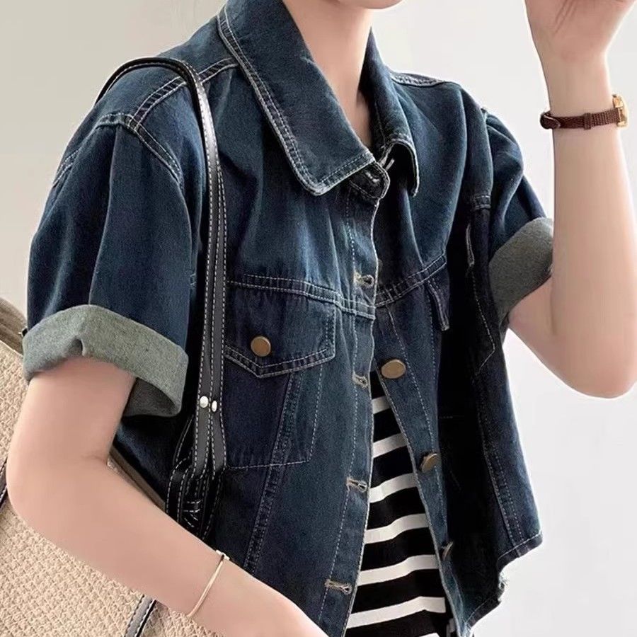 Blue Washed Denim Shirt