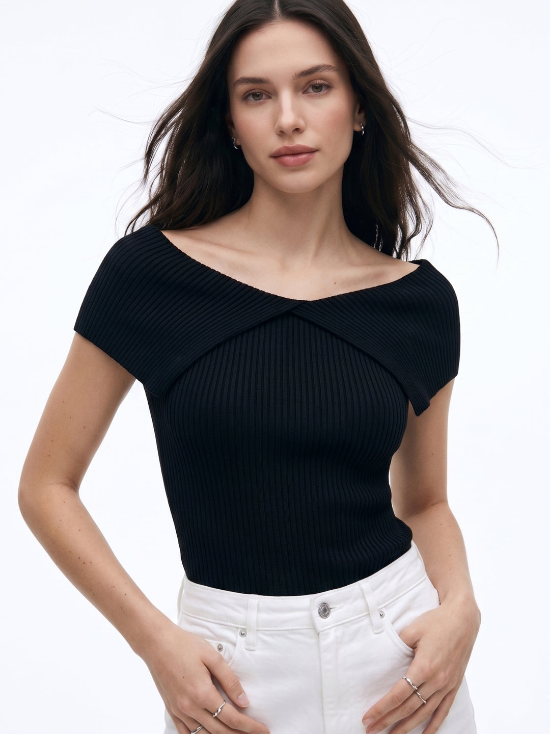 Black Wrap Up Top