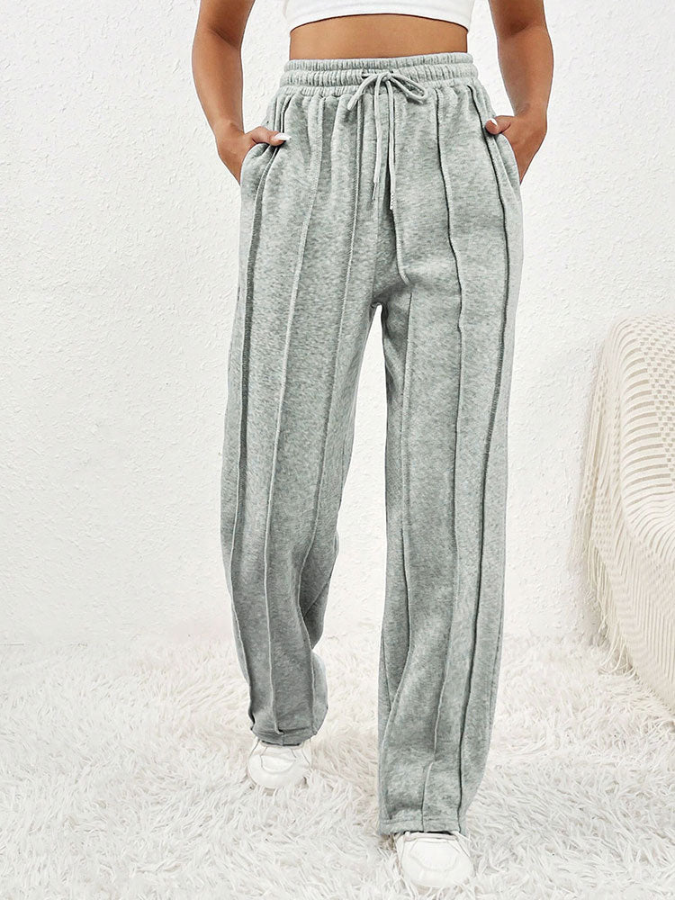 Grey Rib Sweatpants