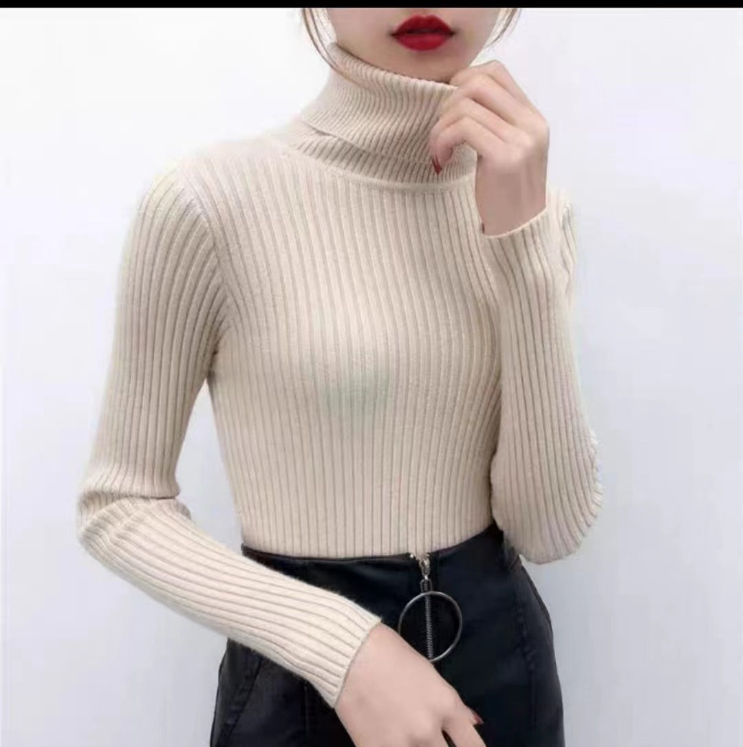 Cream Turtle Neck