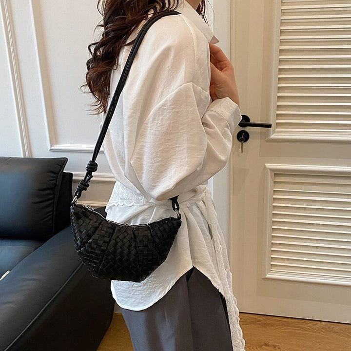 Black Mini Croissant Sling Bag