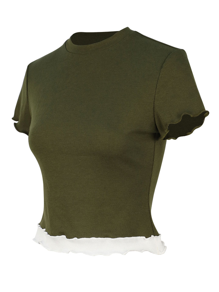 Green Slim Fit Tshirt