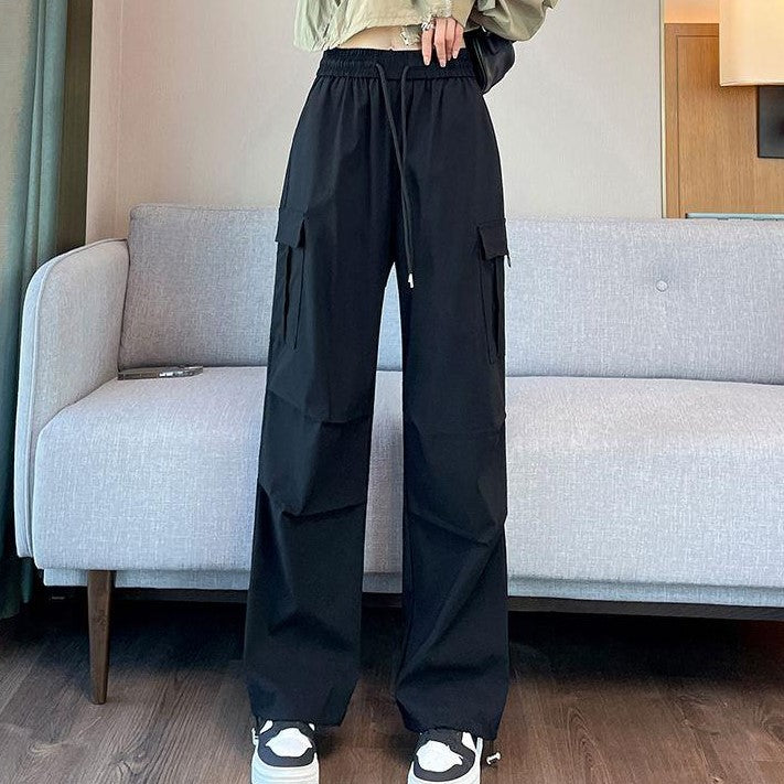 Black Pin Tuck Sweatpants