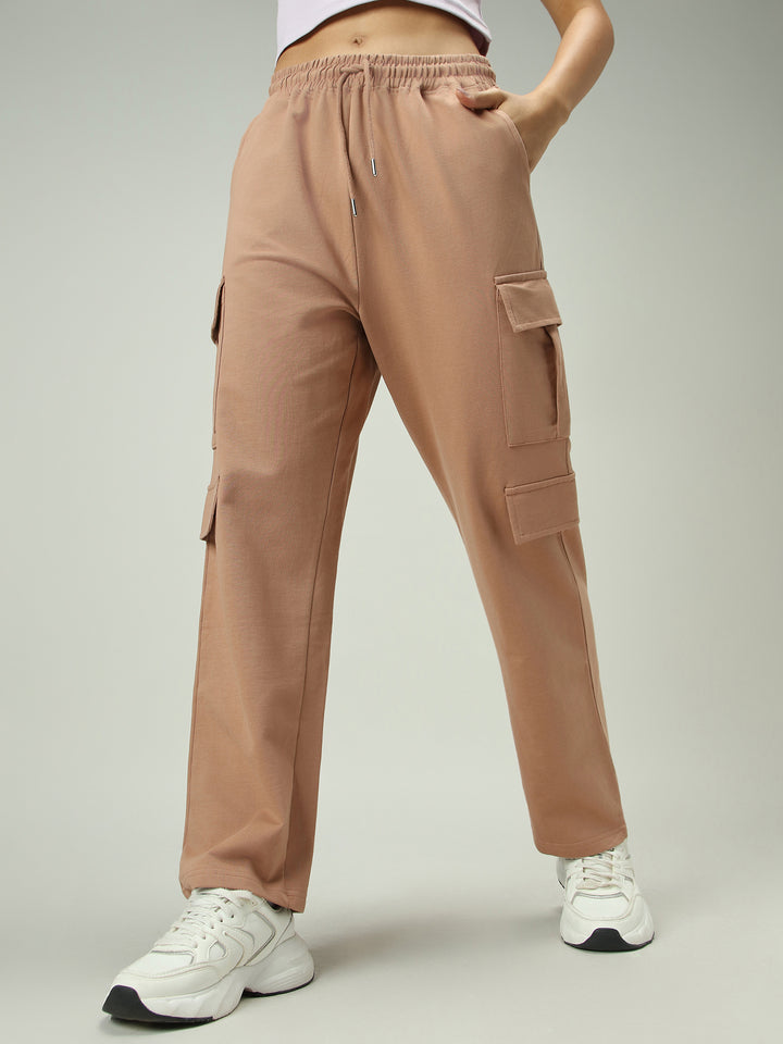 Brown Cargo Pocket Sweatpants