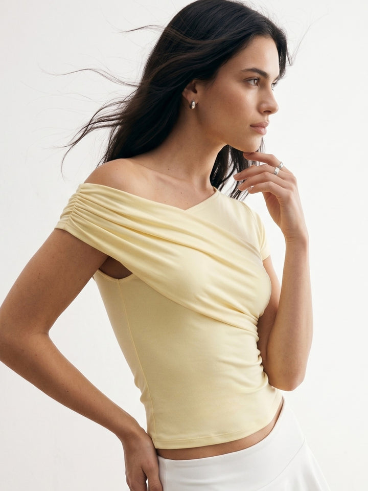 Butter Yellow One Drop Sleeve Top