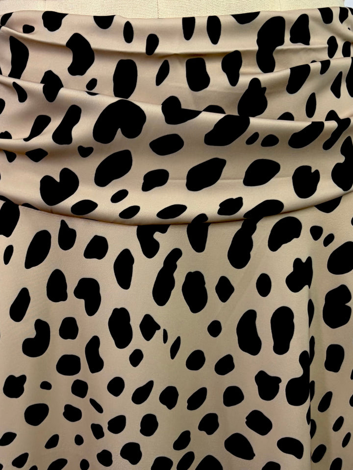 Multi Animal Printed Asymmetric Hem Skirt