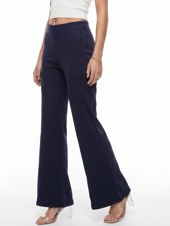 Navy Blue Bottom Flare Pant