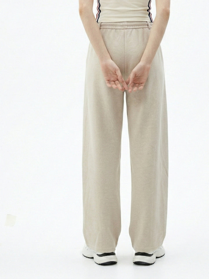 Beige High Waist Baggy Pant