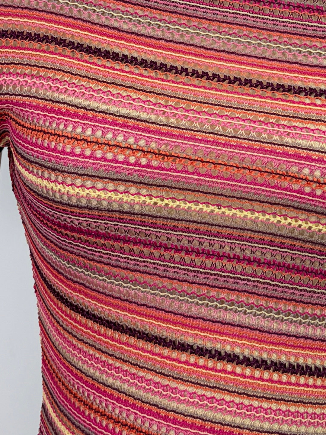 Pink Striped Off-Shoulder Top