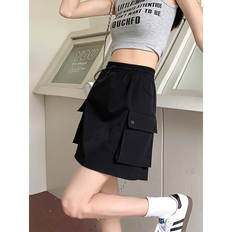 Black Side Pocket Skirt