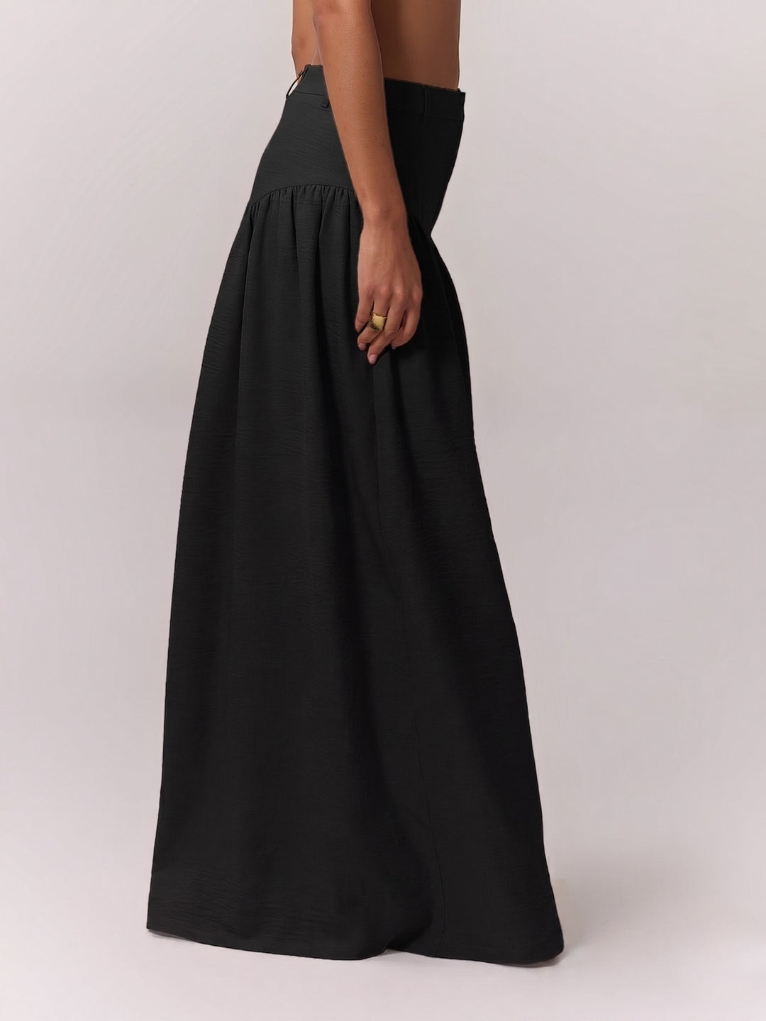 Black High Waist Trousers